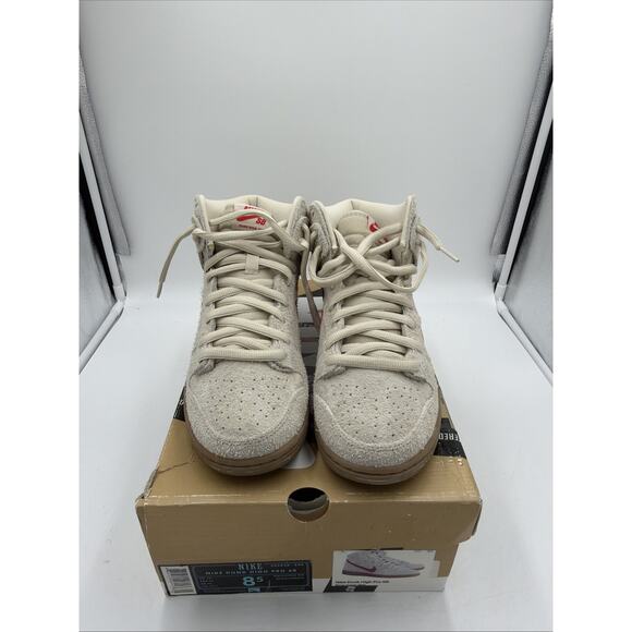 Size 8.5 - Nike Dunk Pro SB High Birch Hyper Red - Picture 1 of 6